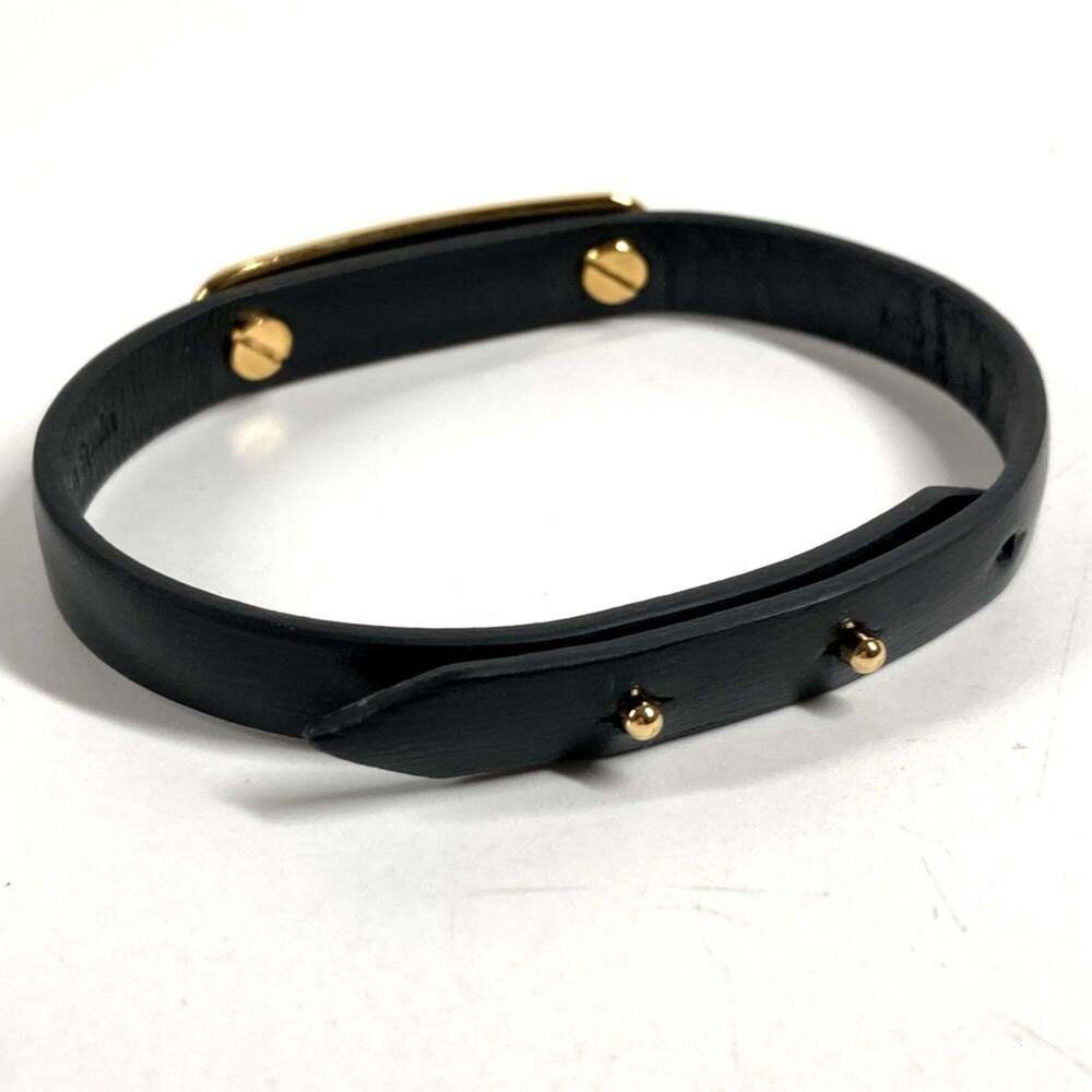 LOUIS VUITTON Monogram Leather Bracelet - Picture 4 of 8